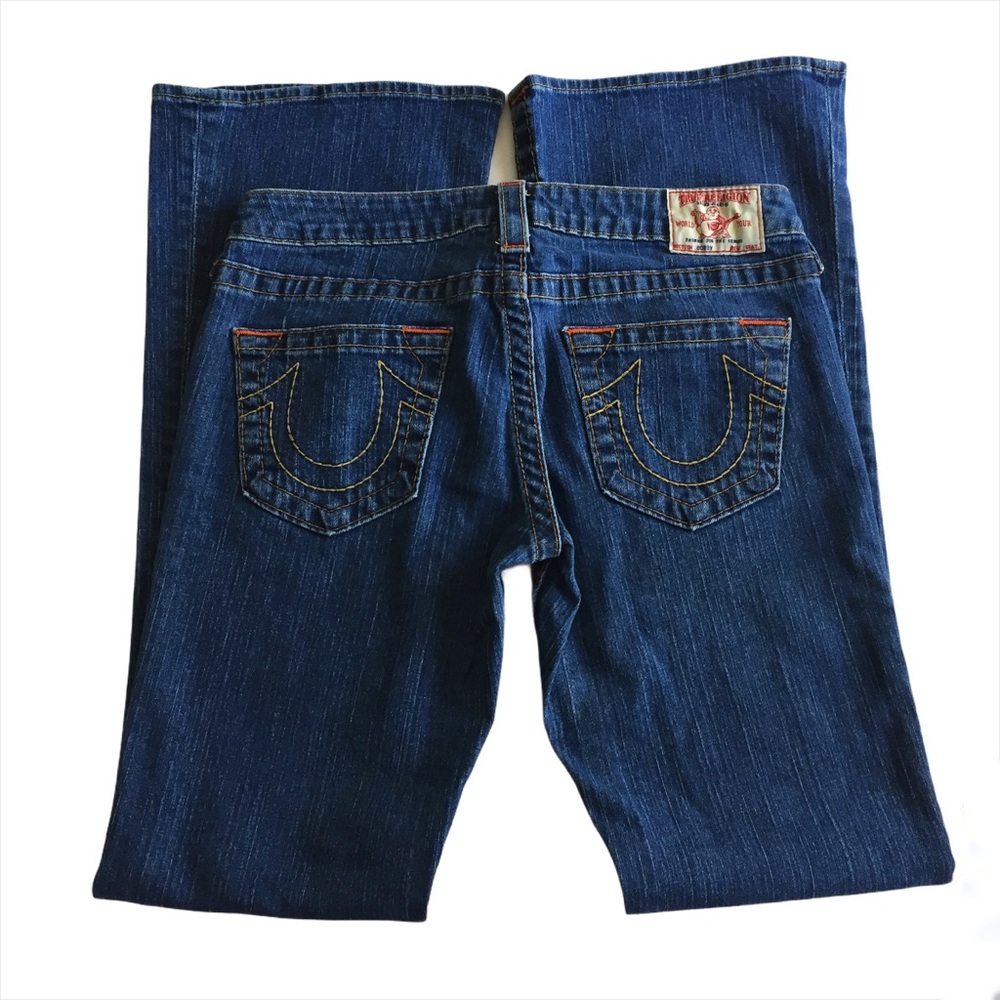 TRUE RELIGION Wide Leg Bobby Jeans Sz 29 - Picture 4 of 7